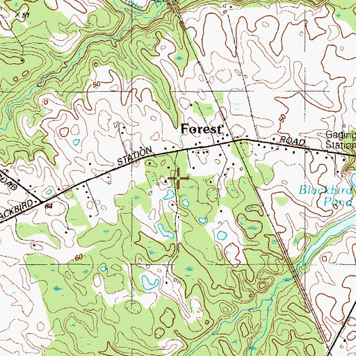 Topographic Map of Cedar Brae Farm, DE