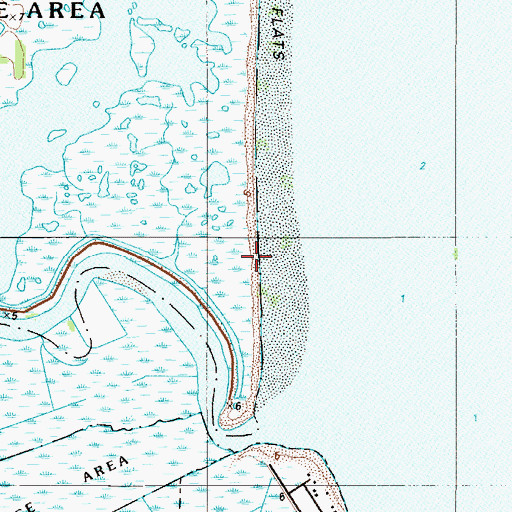 Topographic Map of Little Creek Wildlife Area Logan Tract, DE