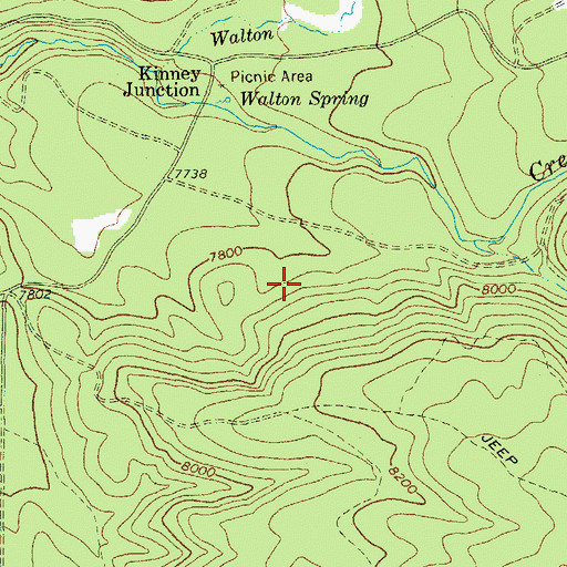 Topographic Map of Christmas Tree Dam, AZ