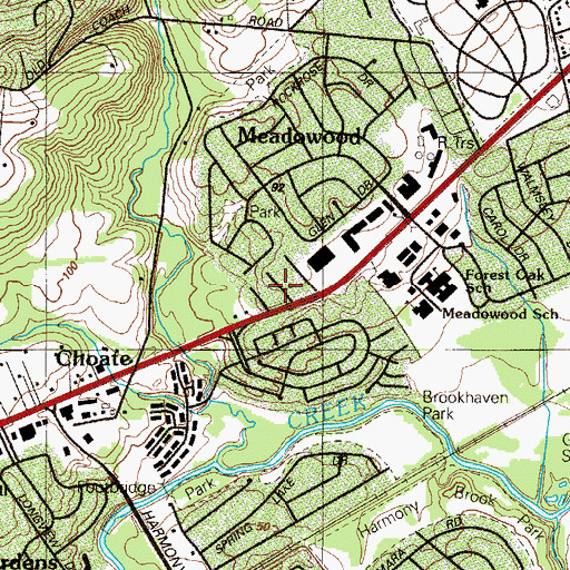 Topographic Map of Peikin Park, DE