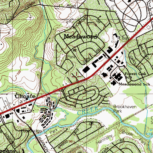 Topographic Map of Peikin Park, DE