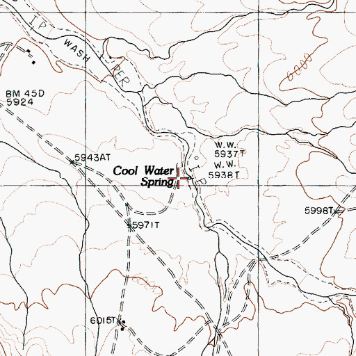 Topographic Map of Cool Water Spring, AZ
