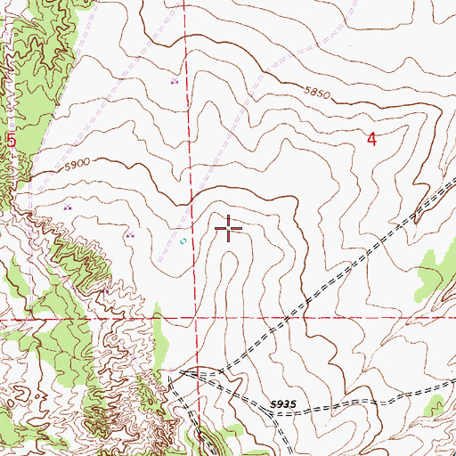 Topographic Map of Coronado Evaporation Reservoir, AZ