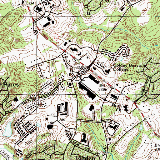 Topographic Map of Mermaid Run, DE