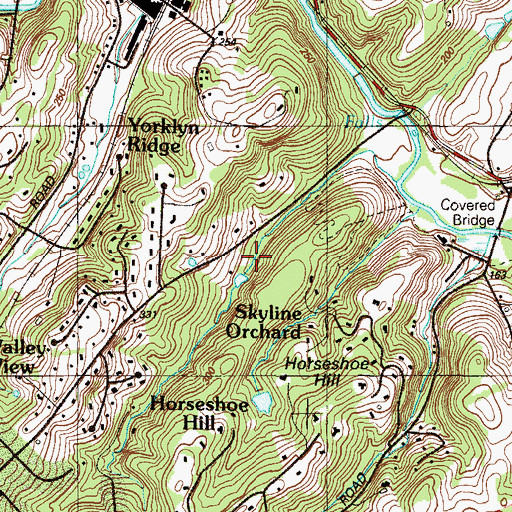 Topographic Map of Montgomery Woods, DE