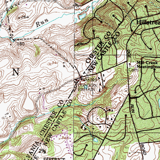 Topographic Map of Lamatan II, DE