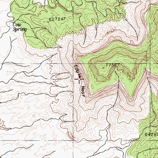 Topographic Map of Eagle Nest, AZ
