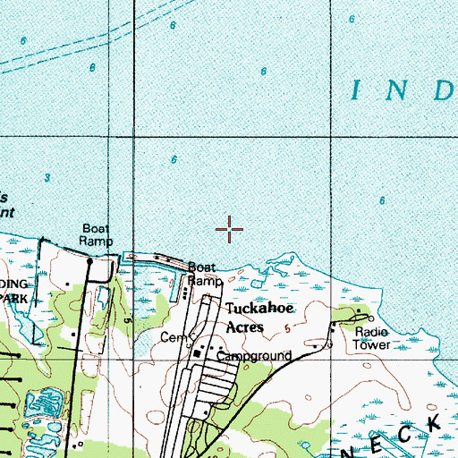 Topographic Map of Calhoun Landing, DE