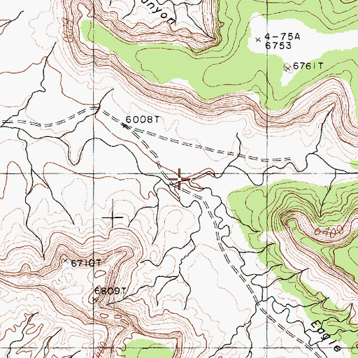 Topographic Map of Eagle Nest Canyon, AZ