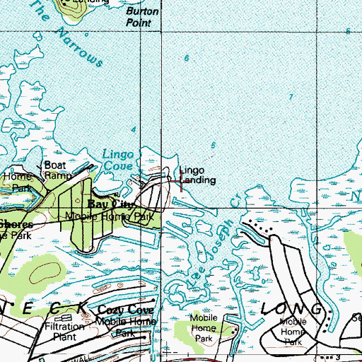 Topographic Map of Lingo Landing, DE