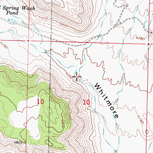 Topographic Map of Bull Point Wash, AZ