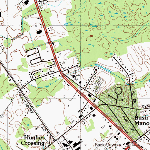 Topographic Map of Sabarto East, DE