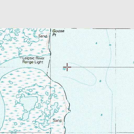 Topographic Map of Leipsic River, DE