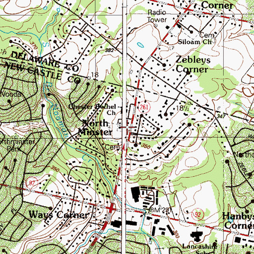Topographic Map of Chester Bethel Methodist Church, DE