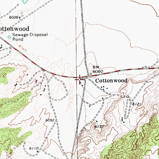 Topographic Map of Gormons Trading Post, AZ
