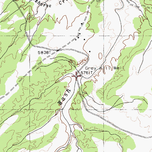Topographic Map of Grey Hill Well, AZ