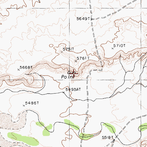 Topographic Map of Gun Point, AZ