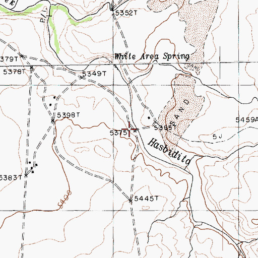Topographic Map of Hasbidito Valley, AZ