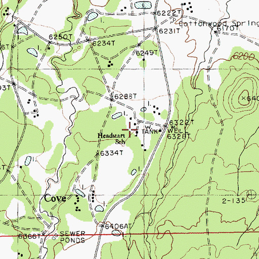 Topographic Map of Headstart School, AZ