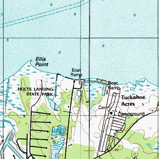 Topographic Map of Holtz Landing, DE