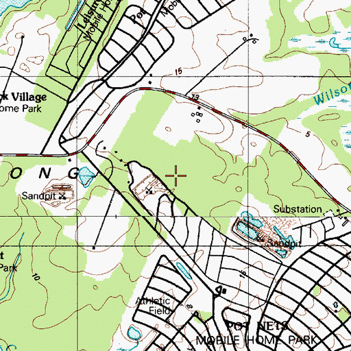 Topographic Map of Long Neck, DE