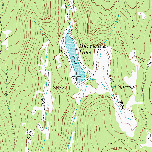 Topographic Map of Hurricane Dam, AZ