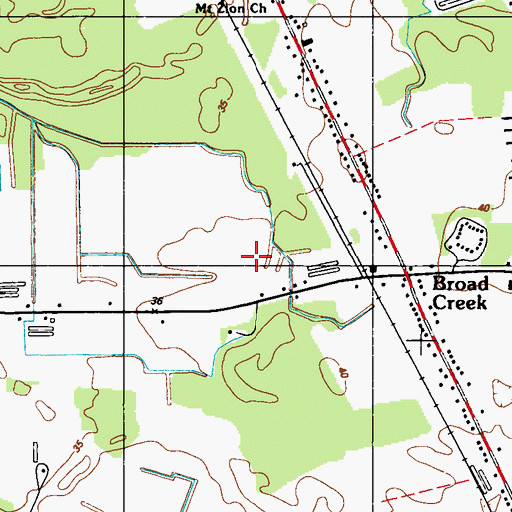 Topographic Map of Bulkhead Shoal Channel, DE