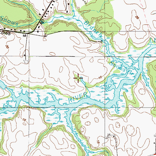 Topographic Map of Snows Neck, DE