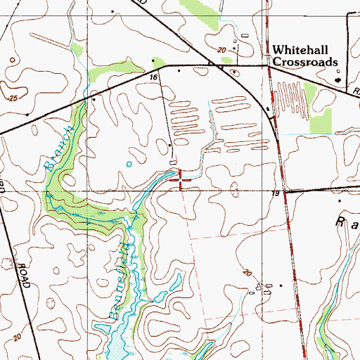 Topographic Map of Nandains Landing, DE