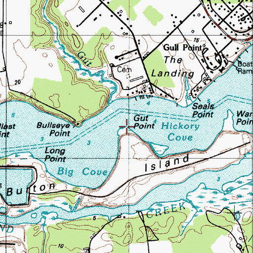 Topographic Map of Gut Point, DE