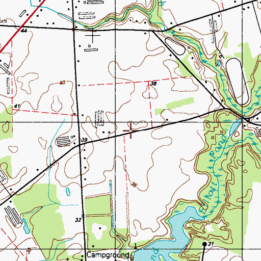 Topographic Map of Midnight Thicket, DE