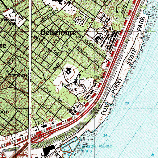 Topographic Map of Lindamere, DE