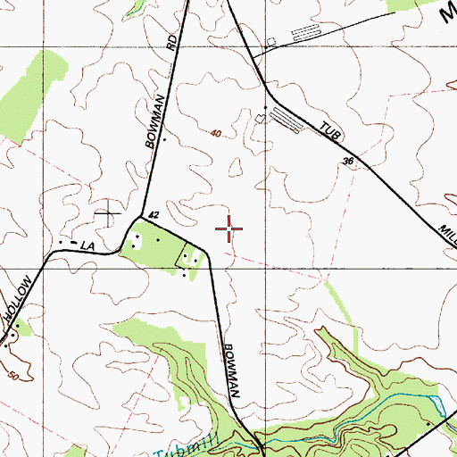 Topographic Map of Chestnut Knoll, DE