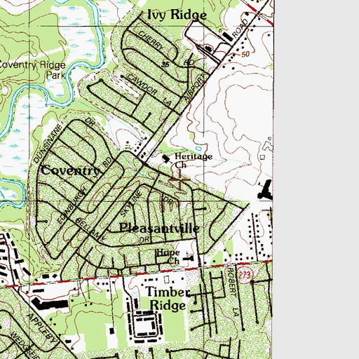 Topographic Map of Stratford, DE