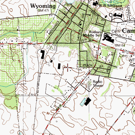 Topographic Map of Garton Development, DE