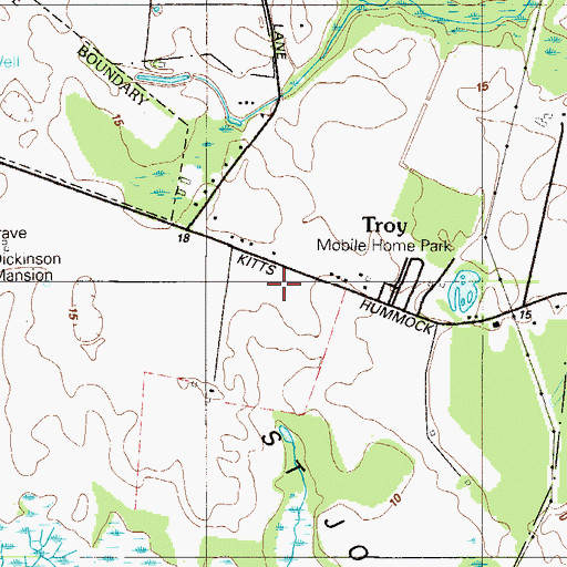 Topographic Map of Logan School, DE