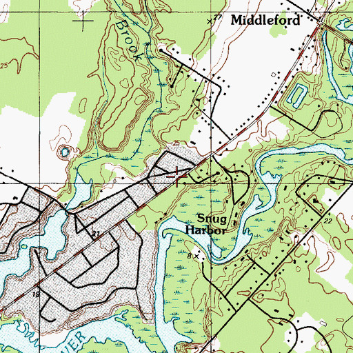 Topographic Map of Kenmore Park, DE