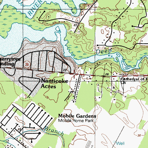 Topographic Map of Lightfoots Furnace, DE