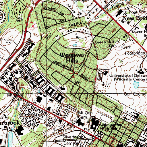 Topographic Map of West Haven, DE