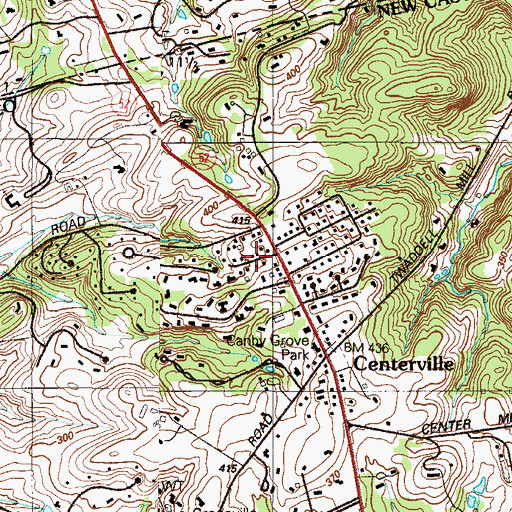 Topographic Map of Delaware Heights, DE