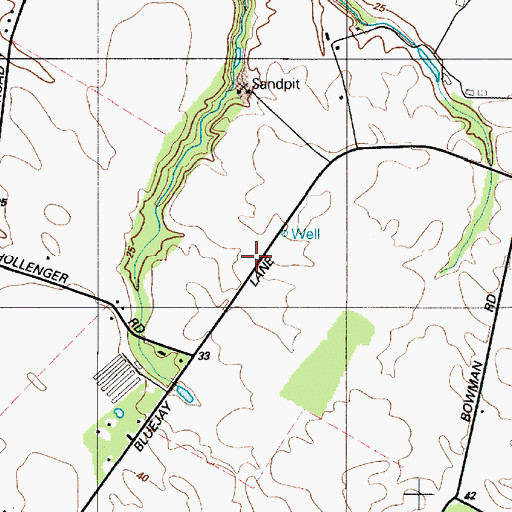 Topographic Map of Kimbowrosa Farm Airport (historical), DE