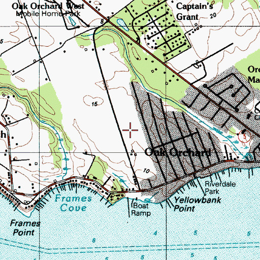 Topographic Map of Riverdale Park Airport (historical), DE