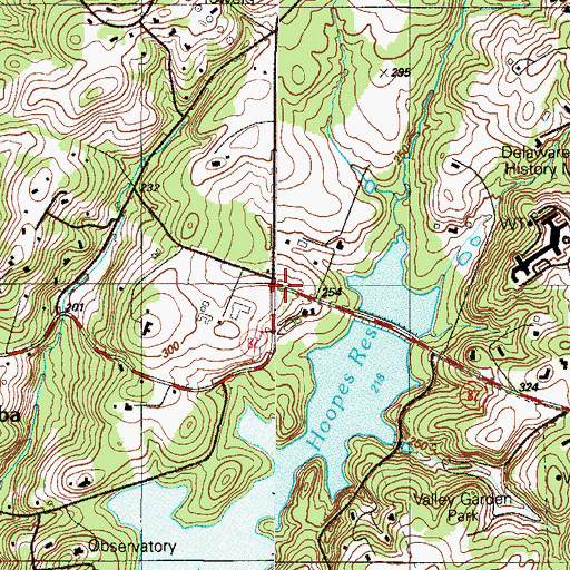 Topographic Map of Walnut Green Airport (historical), DE