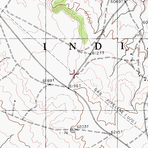 Topographic Map of Nazlini Airport (historical), AZ