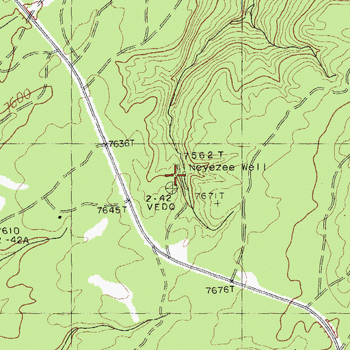 Topographic Map of Neyezee Well, AZ