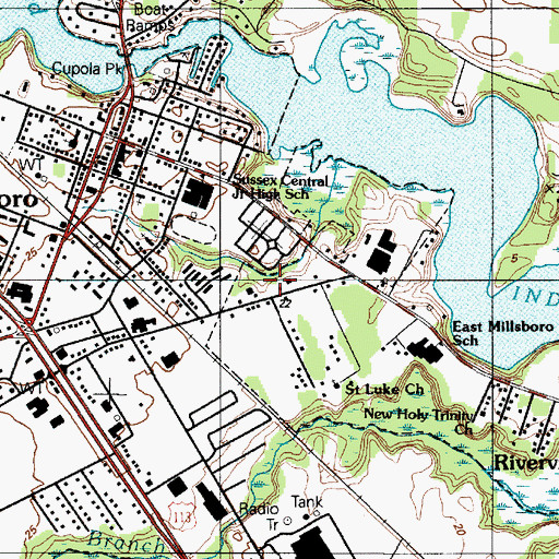 Topographic Map of Pentecostal Holiness Church, DE