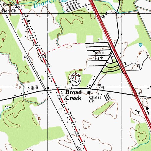 Topographic Map of Delmarva Camp (historical), DE