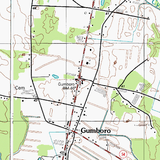 Topographic Map of Calvary Wesleyan Church, DE