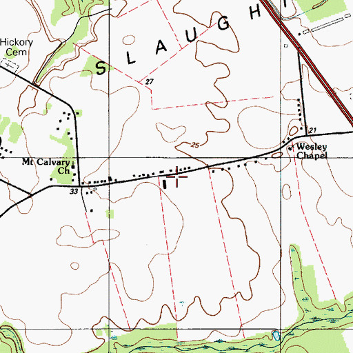 Topographic Map of Slaughter Neck School, DE