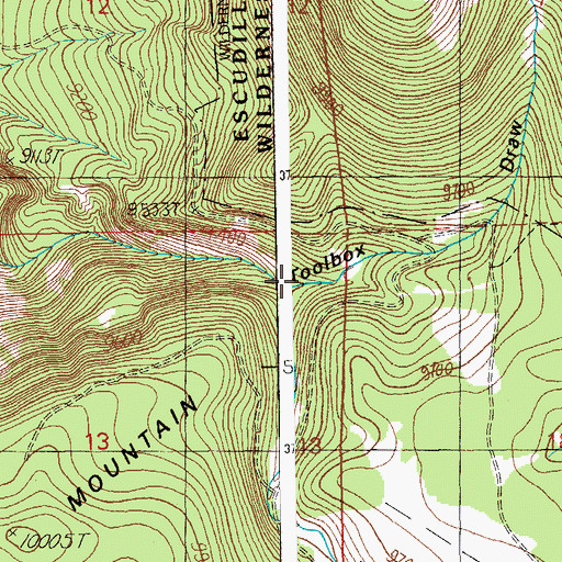 Topographic Map of Profanity Tank, AZ